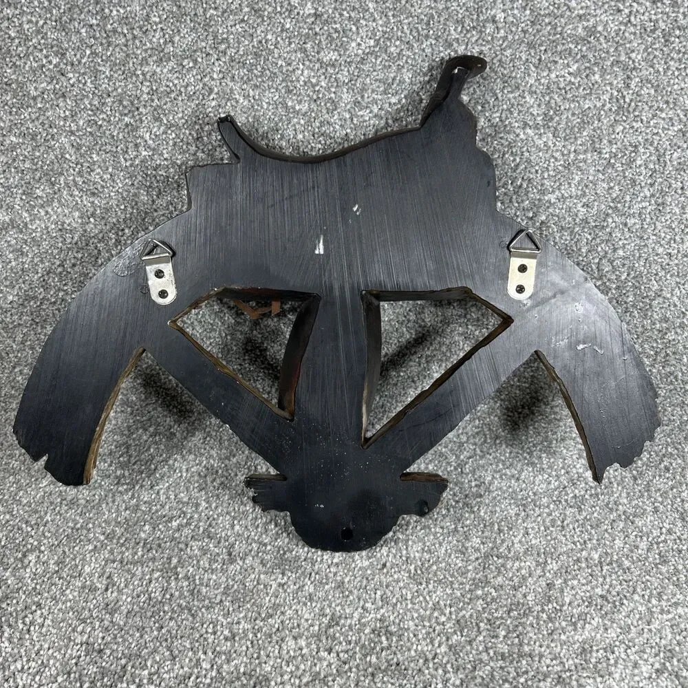 Western Wagon Wheel Horse Saddle Decor Coat Hat Rack with Hooks 14" Wide Heavy - Picture 8 of 12